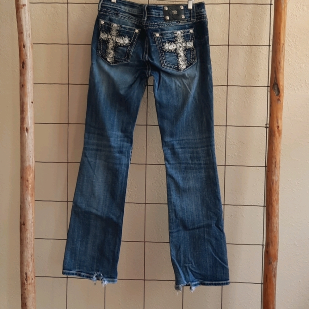 Miss Me Distressed Boot Cut Jeans